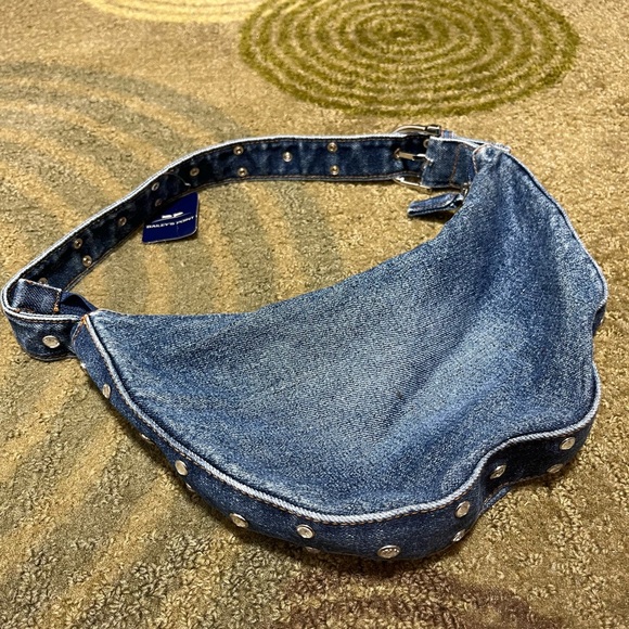 Bailey Harbor Accessories - Denim Blue Studded Belt Bag